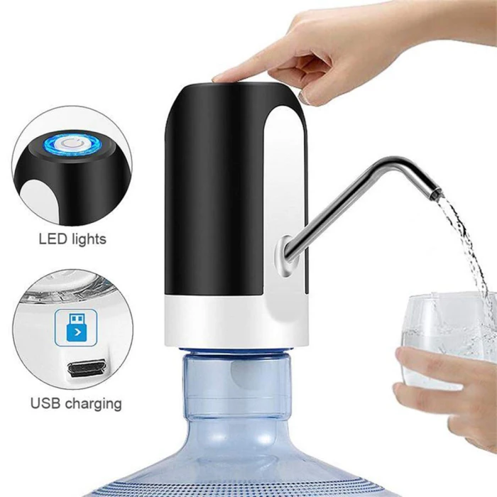 Автоматический насос для питьевой воды универсальный Электрический диспенсер для воды с светодиодная Кнопка DC120