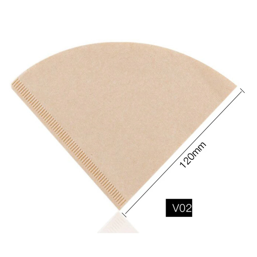 40 Pcs Unbleached Coffee Filter Paper Drip Coffee Machine Brewer Espresso Maker Perfect for Travel Home Kitchen Accessories