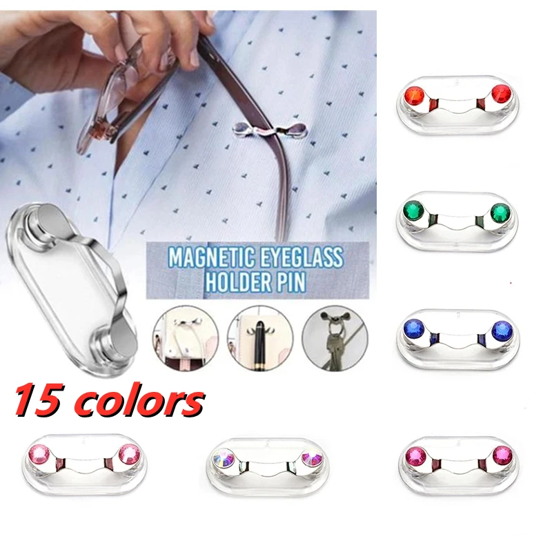 Magnetic Eyeglasses Holder Pin  Glasses Headphone Badge Holder