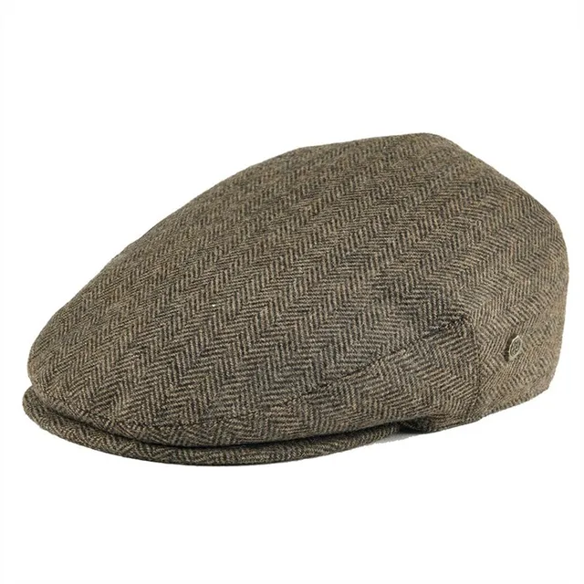 Voboom Ivy Cap Herringbone Flat Caps 50 