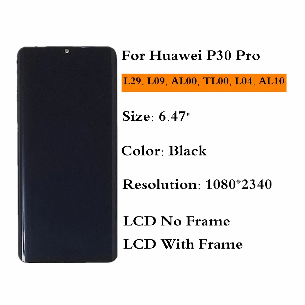 Original para Huawei Tela de Toque Display com Quadro Display Digitador Assembléia Vog-l29 Vog-l09 Vog-l04 Substituir Lcd P30 Pro 2 VOG-L09 VOG-L04 display com quadro substituir