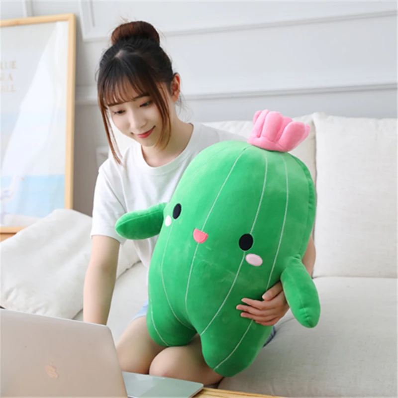 25/40/60CM Cartoon Cactus Plush Toys Kawaii Stuffed Soft Doll for Children Baby Kids Toys Classic Birthday Gifts