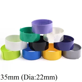 

35mm Width 18650 Lithium Battery Film Wrap PVC Heat Shrink Tube Sheath Cover Insulated Cable Sleeve Pack Protection Multicolor