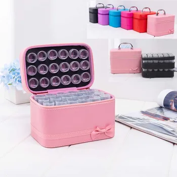 

Diamond painting accessories beads 54pcs storage bottle diamond embroidery multi-function kit storage box suitcase tote bag zipp
