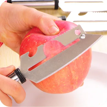 

Kitchen multifunctional stainless steel paring knife Fruit and vegetable peeler Cutter Corkscrew multi-purpose planer Delinx