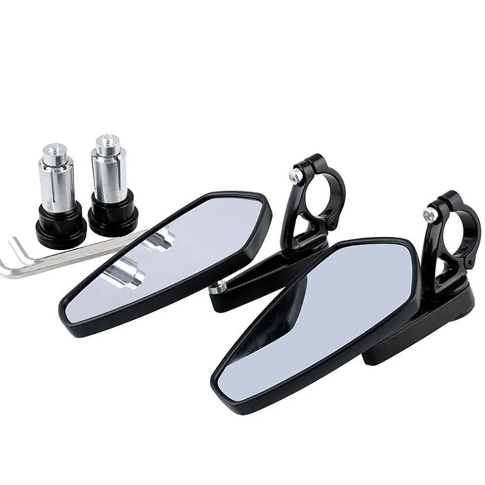 1 Pair 22mm 7/8" Universal Motorcycle Rearview Mirror Aluminum Handle Bar End Side Rearview Mirror Motorcycle Accessories