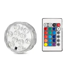 Погружные плавательные светодиодные светильники для бассейна ИК дистанционный пруд огни для аквариума ВАЗА БАЗА сад Вечерние