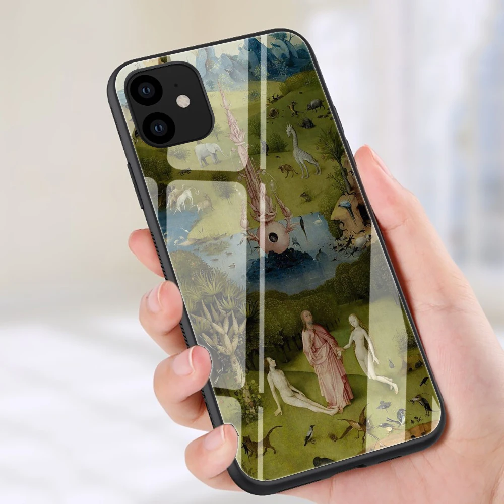 Hieronymus Bosch Tempered Glass Phone cover case for iphone 5 5S SE 6 6S 7 8 plus X XR XS 11 Pro Max - Цвет: G9