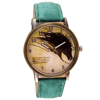 

2020 Women Vintage Print Wristwatch Leather Band Analog Quartz Wrist Watch Gift Fashion Limited Edition Casual Watches Relogio
