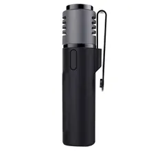 Microphone Lavalier sans fil, micro à Clip à revers Bluetooth, Lecture Vlogger, réduction du bruit/Auto-copie/Auto-synchronisation