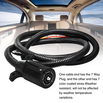 

Caravan Wire Flexible Harness Towing Light Plug Professional Trailer Cable Electric RV Connector Durable With 7 Way Accessories