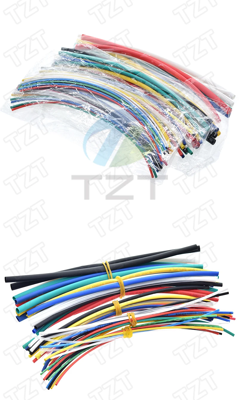 Neue elektrische Einheit 1 Beutel = 70 Stück, flammhemmend, langlebig, 7 Farben, verschiedene Farben, Verhältnis 2:1, Polyolefin-Wärmeschrumpfschlauch-Röhrensätze – Detail 2