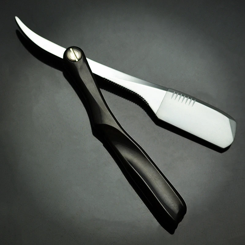 Plastic Handle Barber Blade Holder Folding Shaver Vintage Razor Men Shaving Barber Tool G0131