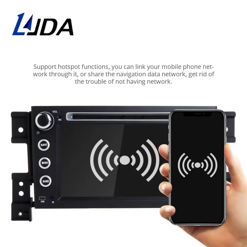 LJDA Android 9,0 автомобильный dvd-плеер для SUZUKI GRAND VITARA 2007-2013 gps Навигация стерео 2 Din автомагнитола 4G+ 64G Мультимедиа DSP