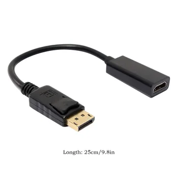 

25cm DisplayPort Display Port DP Male to HDMI Female Adapter Converter 1080P