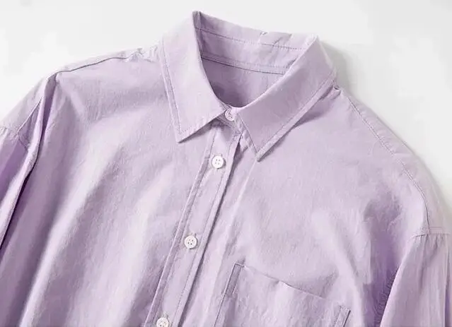 Новинка женская блузка из 100% хлопка с длинным рукавом Женская однобортная