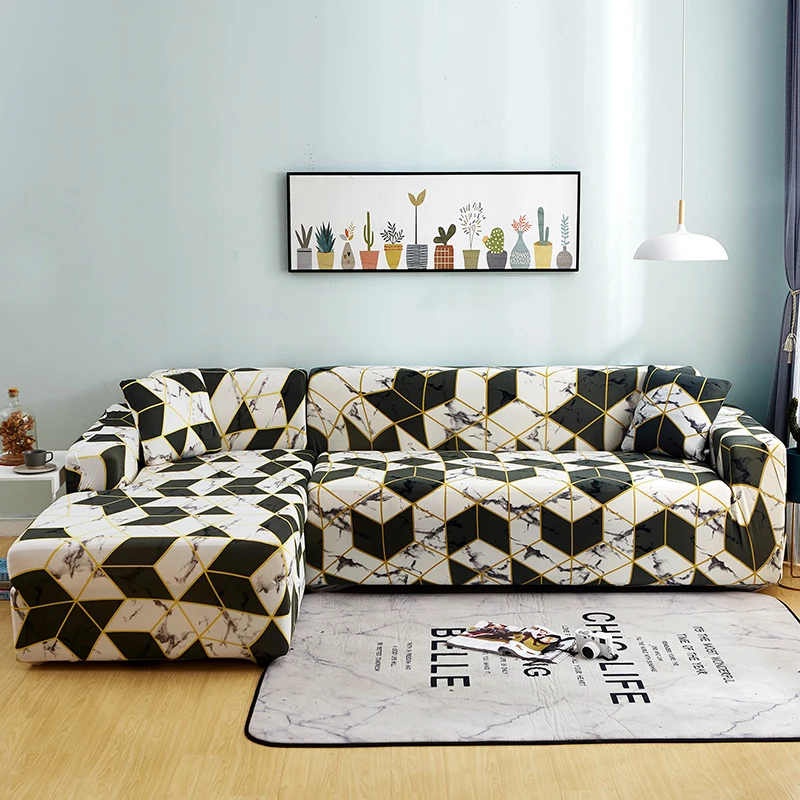 Чехол для дивана в скандинавском стиле универсальный эластичный чехол L-типа