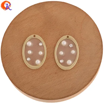 

Cordial Design 50Pcs 24*34MM Jewelry Accessories/Charms/Imitation Pearl/Hand Made/DIY Making/Paint Effect/Earring Findings