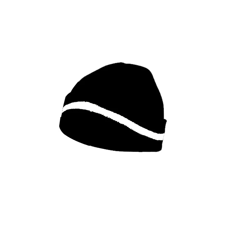 Reflective Beanie Hat Women Autumn Winter Cap Fashion Female Bonnet Warm Caps Knitted Hats Men