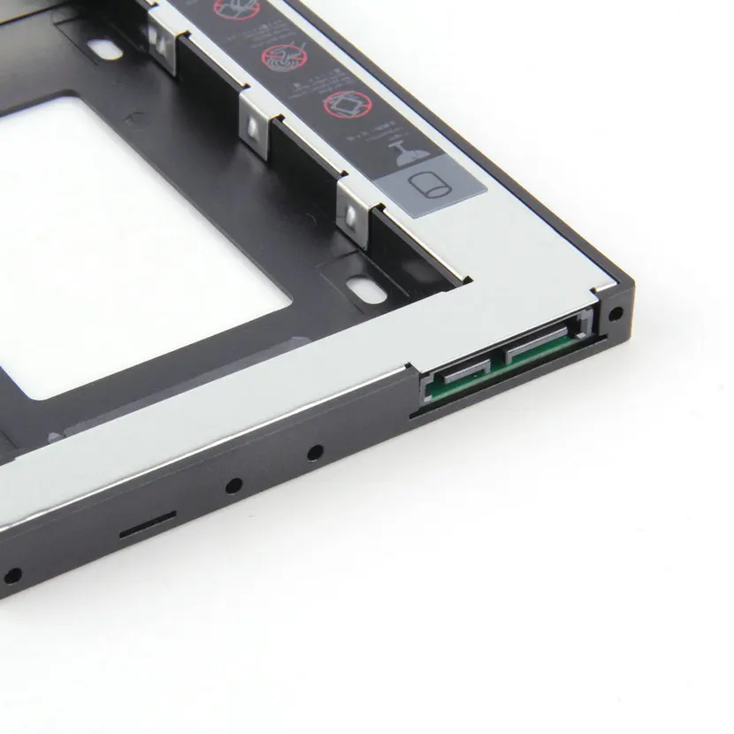 Универсальный 2,5 2-й 9,5 мм твердотельный накопитель HD SATA жесткий диск HDD Кассетный модуль-адаптер для Cd Dvd Rom Оптический отсек