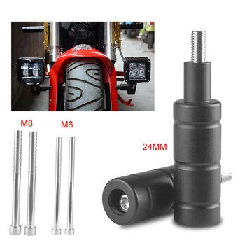 

DERI Motorcycle Mount M8 M6 Bike Sport Tail Light Spotlight Bracket LED Headlight Fog Light Mounting Bracket Post Support Base