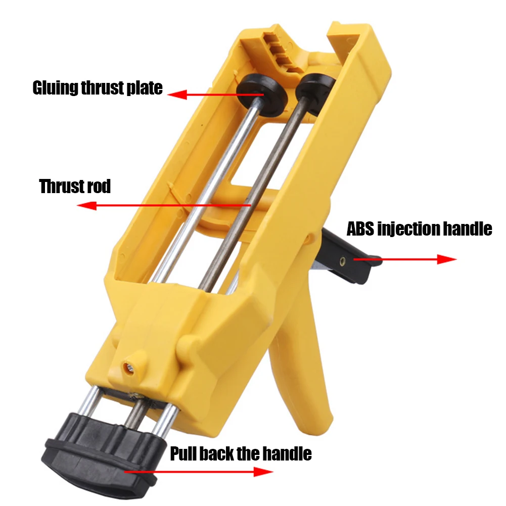 

Double-Tube Caulking Hose Dual Component Adhesive Glue Applicator Porcelain Glue Filling Tool GQ