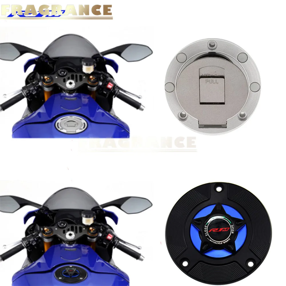 8 цветов CNC Алюминий мотоцикл газа топливного бака Кепки Крышка для YAMAHA YZF R1/M/S R1M R1S- топливный бак Кепки