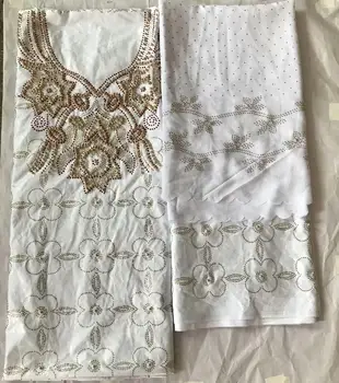 

white bazin riche brocade with beads and stones hot selling guinea brocade fabrics nigerian gele headtie for women 7yards