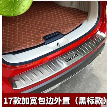 

Car styling Rogue Stainless Steel Rear Bumper Protector Sill Trunk Guard Cover Trim For 2017 2018 Nissan X-Trail T32