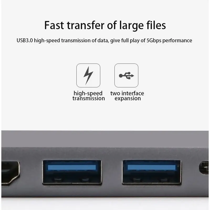 5 в 1 USB C концентратор Hdmi Gigabit Ethernet адаптер для Macbook Pro, Тип C к Rj45 Lan адаптер с USB-C зарядное устройство