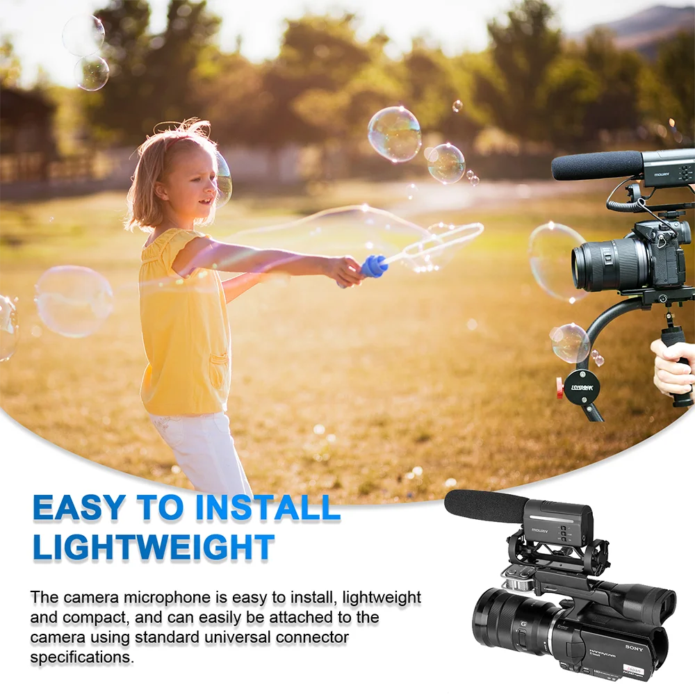 Mouriv VMC355 фото интервью дробовик микрофон для DSLR камеры Vloggers Videomaker