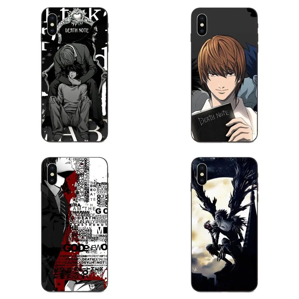 Чехол для Apple iPhone 4 4S 5 5S SE 6 6S 7 8 Plus X XS Max XR из ТПУ с дизайном аниме Death Note | Мобильные