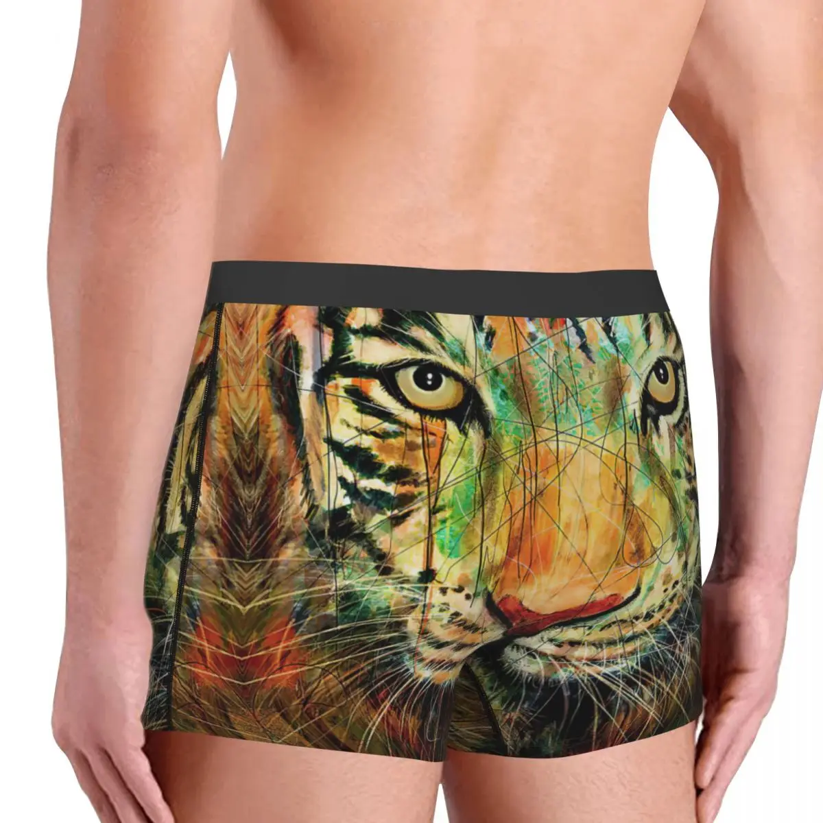 Tiger Tiger Underpants Breathbale Panties Male Underwear Print