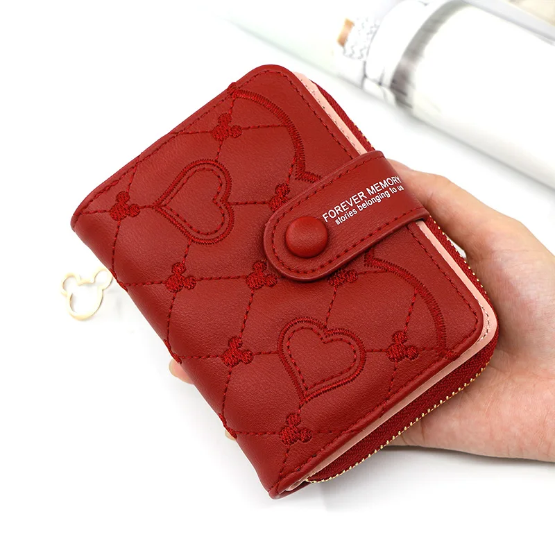 Coin Purse Card-Holder Women Wallets Black Small Mini Luxury Brand Zipper Female Hasp
