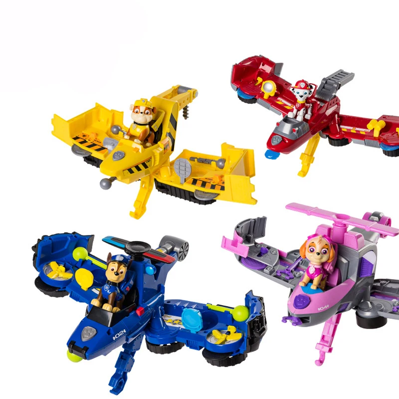 

Paw Patrol Original High Quality Deformation Rescue Vehicle Rescue Aircraft Tranform Toy Gift for Children