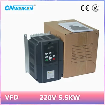 

5.5kw/4kw/2.2kw 220v AC Frequency Inverter Output 3 Phase 650HZ ac motor water pump controller /ac drives /frequency converter