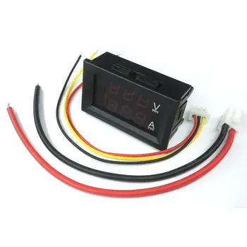 

Digital Red LED Voltage Meter DC100V 10A Voltmeter Ammeter Blue+Red LED Amp Dual LED Digital Display Voltmeter