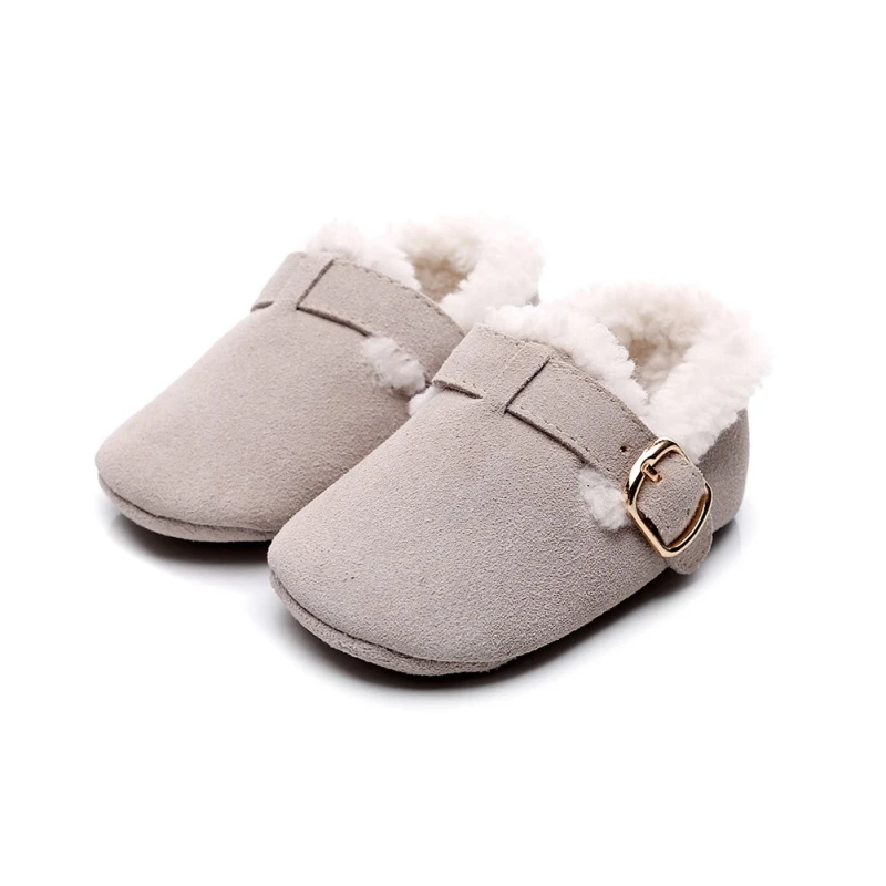 Теплая зимняя теплая мягкая подошва для маленьких мальчиков и девочек; нескользящая хлопковая обувь для младенцев; Кроссовки для новорожденных
