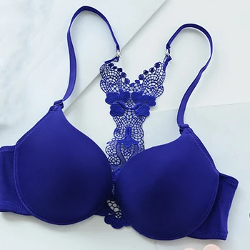 

Womens Sexy Front Closure Lace Racer Back Push Up Seamless Women's Bra Racerback Bra Underwear