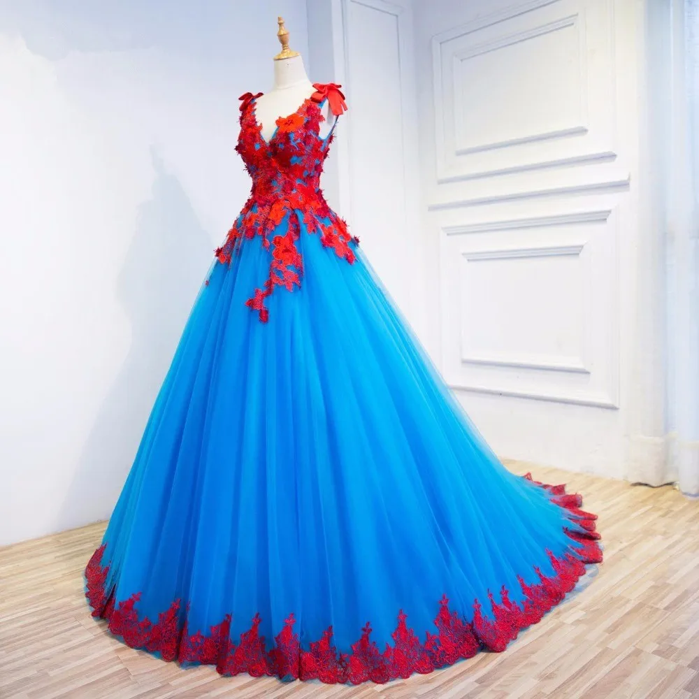 two tone blue dress
