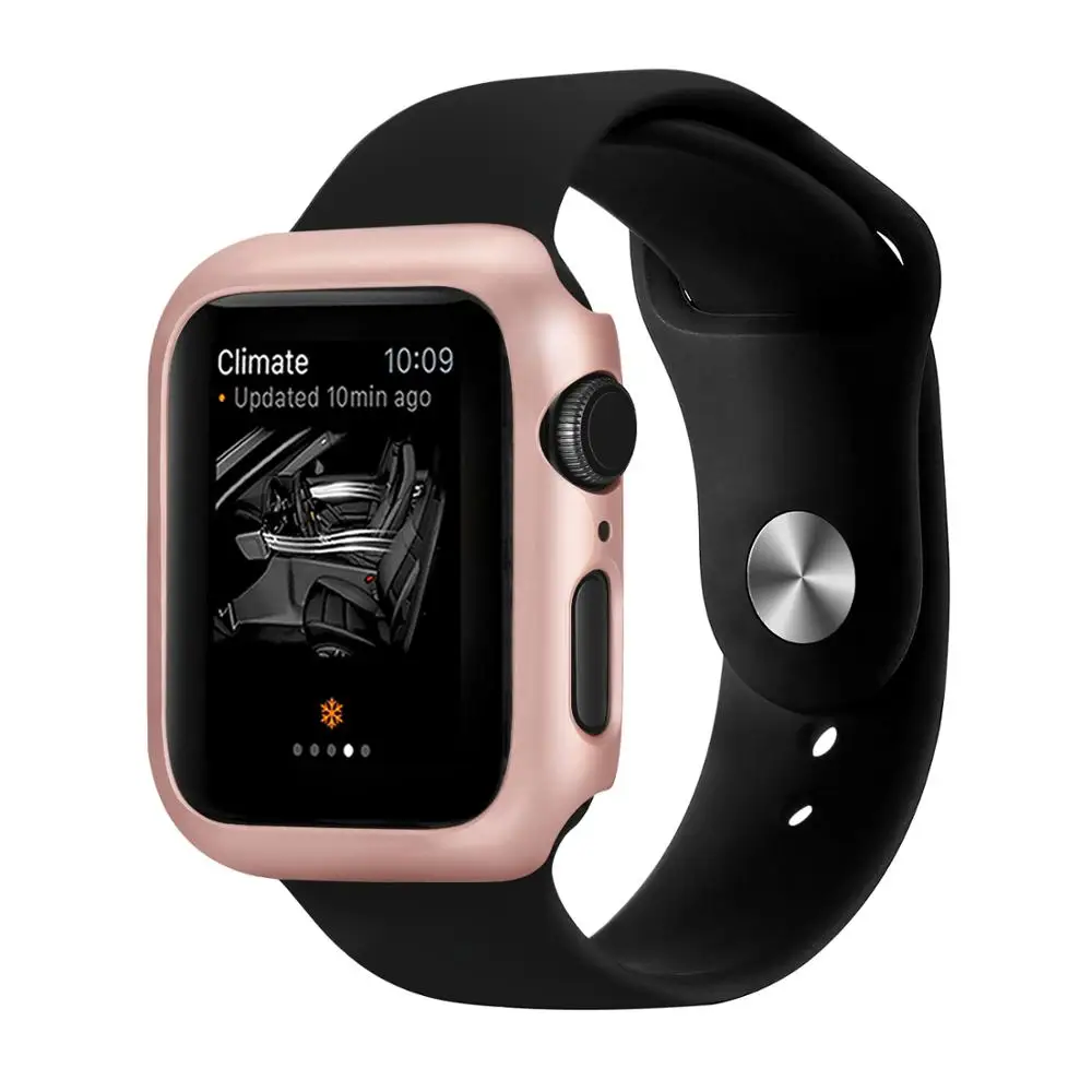 Чехол для Apple Watch 4, 5, 3, 2, 1, 40 мм, 44 мм, с краями, чехол s для iWatch Series 3, 2, 42 мм, 38 мм