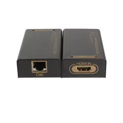 HD 1080P HDMI-CAT-HDMI удлинитель передатчик TX/RX с адаптером питания Поддержка HDMI 3D для ТВ проектора DVD мультимедиа