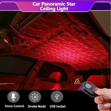 Автомобильный экологический Звездный светильник, потолочный светильник, голосовой светильник s, Рождественский интерьерный атмосферный светильник(дистанционное управление