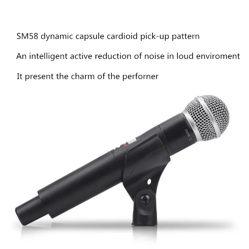 Finlemho UHF беспроводной микрофон для караоке домашняя студия запись профессиональная система для Конференции