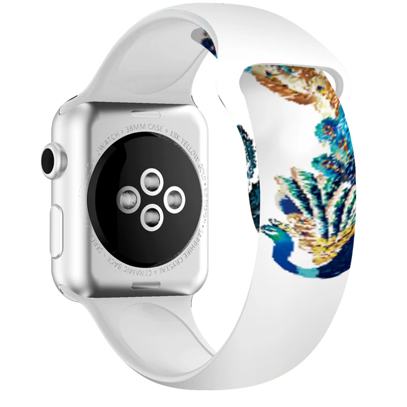 Спортивный силиконовый ремешок для Apple Watch Series 4 40 мм 44 мм силикагелевый ремешок стиль женский и мужской браслет 38 мм 42 мм для iwatch 3 2 1