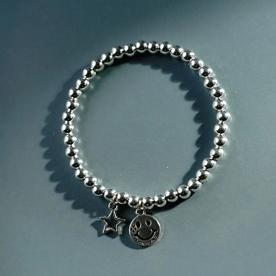 Perline In Lega Smile Love Bracelet Girls 2021 Nuovi Accessori All'Ingrosso # Yxs62