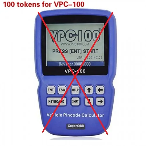 100 жетонов для VPC ручного транспортного средства Pin код калькулятор vpc100