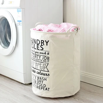 

Laundry Basket Waterproof Cotton Linen Foldable Laundry Basket Dirty Clothing Storage Box Toy Organizer Tool Storage Organizer