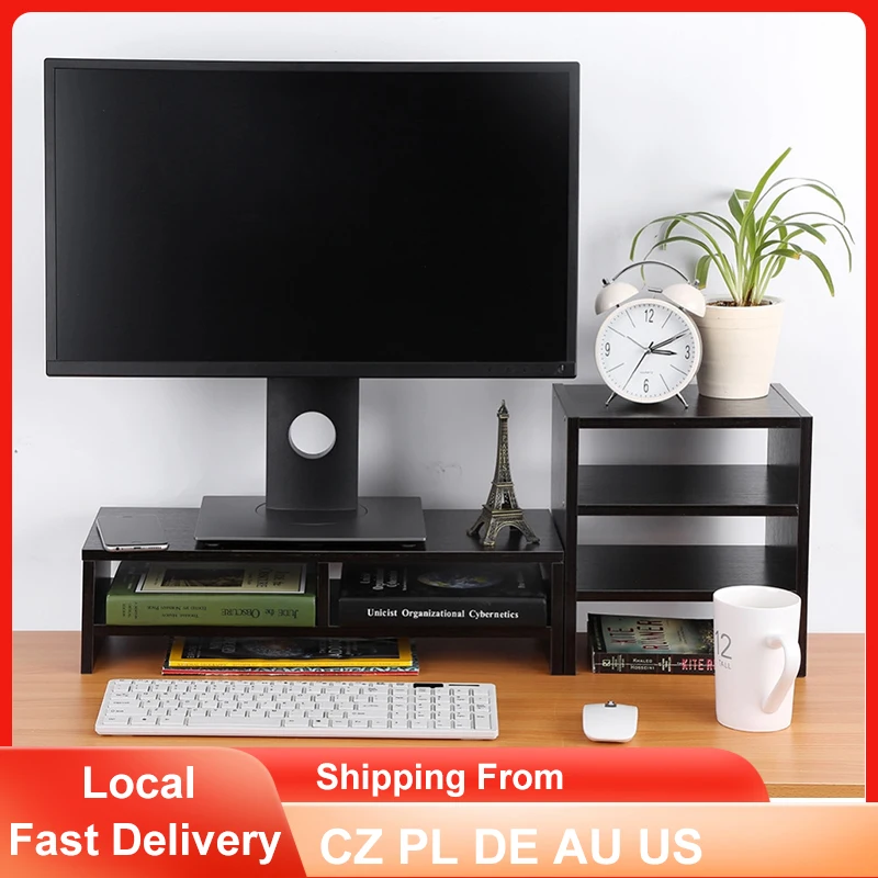 Деревянная стойка для хранения настольный компьютер держатель клавиатуры ручка