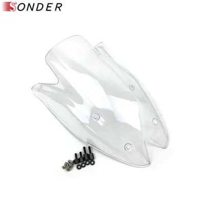 Screen Windshield Windscreen Airflow Wind Shield Deflectors accessories For Kawasaki Z1000 Z 1000 2010 2011 2012 2013 Parts - Цвет: Clear